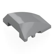 Brick Wedged, Curved 4 x 3 No Studs [Plain] (Light Bluish Gray)