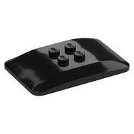 Brick Curved 6 x 4 x 2/3 Quad Curved with 2 x 2 Studs (Black)