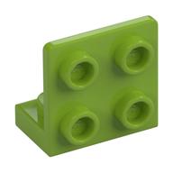 Bracket 1 x 2 - 2 x 2 Inverted (Lime)