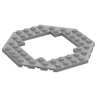 Plate Special 10 x 10 Octagonal Opening (Light Bluish Gray)