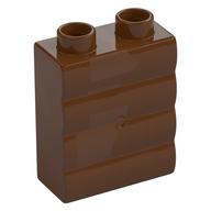 Duplo Brick 1 x 2 x 2 Log Effect (Reddish Brown)