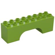 Duplo Brick 2 x 8 x 2 Arch (Lime)