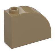 Brick Curved 1 x 3 x 2 (Dark Tan)