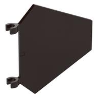 Flag 5 x 6 Hexagonal with U Clips (Dark Brown)