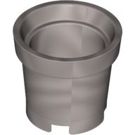 Bucket without Handle Holes - 4 Holes in Bottom (Flat Silver)