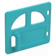 Duplo Door / Window with Two Openings and Handle (Medium Azure)