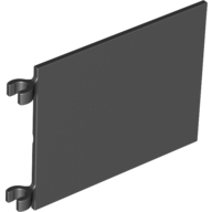 Flag 6 x 4 with O-Clips (Black)
