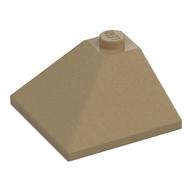 Brick Sloped 33° 3 x 3 Double Convex (Dark Tan)