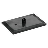 Tile Special 6 x 4 with Beveled Edges and 5mm Pin (Train Bogie Plate) (Black)