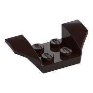Mudguard 2 x 4 with 2 x 2 Studs and Flared Wings (Dark Brown)