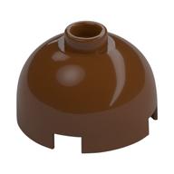 Brick Round 2 x 2 Dome Top, Hollow Stud (Reddish Brown)