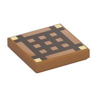 Tile 2 x 2 with Dark Brown Minecraft Grid Print (Crafting Table) (Medium Nougat)