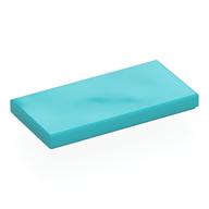 Tile 2 x 4 with Groove (Medium Azure)