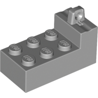 Hinge Brick 2 x 4 Locking with 1 Finger on Top at One End (Light Bluish Gray)