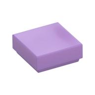 Tile 1 x 1 with Groove (Medium Lavender)