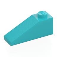 Brick Sloped 33° 3 x 1 (Medium Azure)