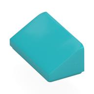 Brick Sloped 30° 1 x 2 x 2/3 (Medium Azure)
