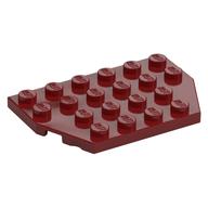 Wedge Plate 4 x 6 Cut Corners (Dark Red)