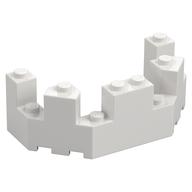 Castle Turret Top 4 x 8 x 2 1/3 (White)