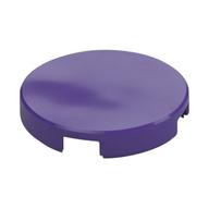Tile Round 2 x 2 with Bottom Stud Holder (Dark Purple)