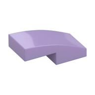 Brick Curved 2 x 1 No Studs [1/2 Bow] (Lavender)