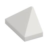 Brick Sloped 45° 2 x 1 Triple with Inside Stud Holder (White)