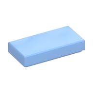 Tile 1 x 2 with Groove (Bright Light Blue)