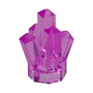 Rock 1 x 1 Crystal 5 Point (Trans-Dark Pink)