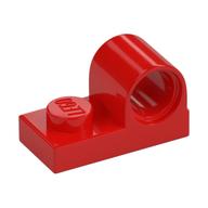 Plate Special 1 x 2 with Pin Hole on Top (Red)