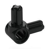 Technic Pin Connector Hub with 2 Perpendicular Axles (Black)