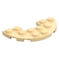 Plate Round Half 3 x 6 with 1 x 2 Cutout (Tan)
