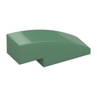 Brick Curved 3 x 1 No Studs (Sand Green)