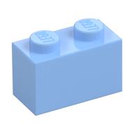 Brick 1 x 2 (Bright Light Blue)