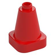 Duplo Cone 2 x 2 Square Base (Red)