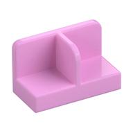 Panel 1 x 2 x 1 with Rounded Corners and Central Divider (Bright Pink)