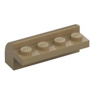 Brick Curved 2 x 4 x 1 1/3 (Dark Tan)