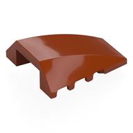 Brick Wedged, Curved 4 x 4 No Top Studs (Dark Orange)
