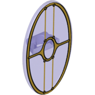 Shield Ovoid with Grip and Gungan Patrol Shield Print (Trans-Purple)