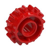 Technic Gear 16 Tooth with Clutch on Both Sides (Red)