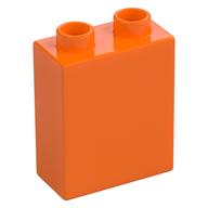 Duplo Brick 1 x 2 x 2 with Bottom Tube (Orange)