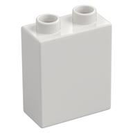 Duplo Brick 1 x 2 x 2 with Bottom Tube (White)