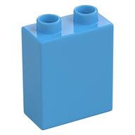 Duplo Brick 1 x 2 x 2 with Bottom Tube (Medium Blue)