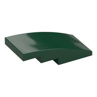 Brick Curved 4 x 2 No Studs (Dark Green)