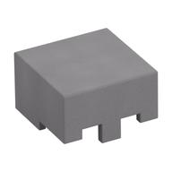 Helmet Rectangular (Flat Silver)