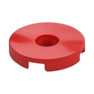 Tile Special Round 2 x 2 with Hole (Red)