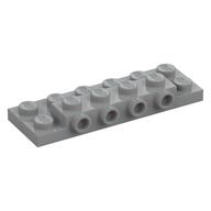 Plate Special 2 x 6 x 2/3 with 4 Studs on Side, 1 Support Wall on Bottom (Light Bluish Gray)