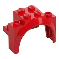 Wheel Arch, Mudguard 4 x 2 1/2 x 2 1/3 (Red)