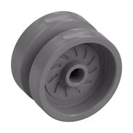 Wheel 18 x 12 with Axle Hole and Stud (Flat Silver)