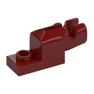 Launcher, Plate Special 1 x 2 with Mini Blaster (Dark Red)