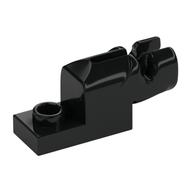 Launcher, Plate Special 1 x 2 with Mini Blaster (Black)